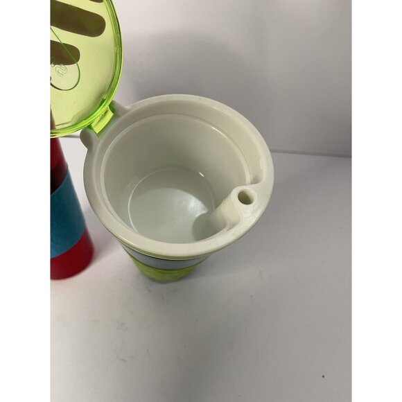 Large SNACKEEZ 2-in-1 Snack & Beverage Drink Holder Cup NO STRAW Set Of 2 - Picture 3 of 9